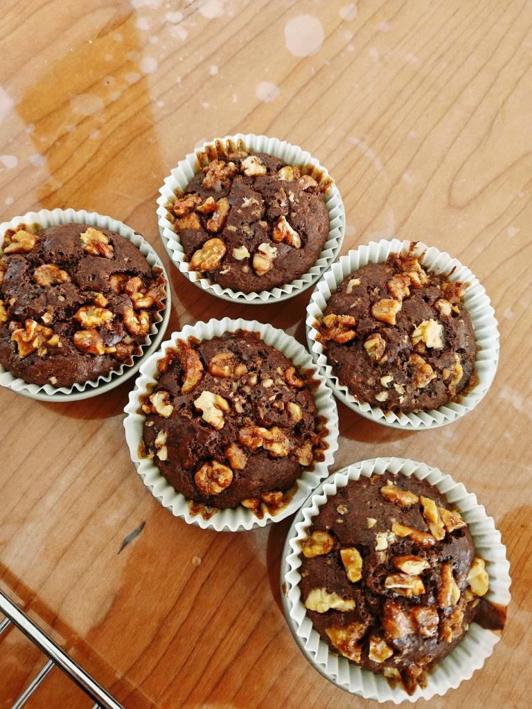 朗姆酒香蕉可可麦芬（乳化法）