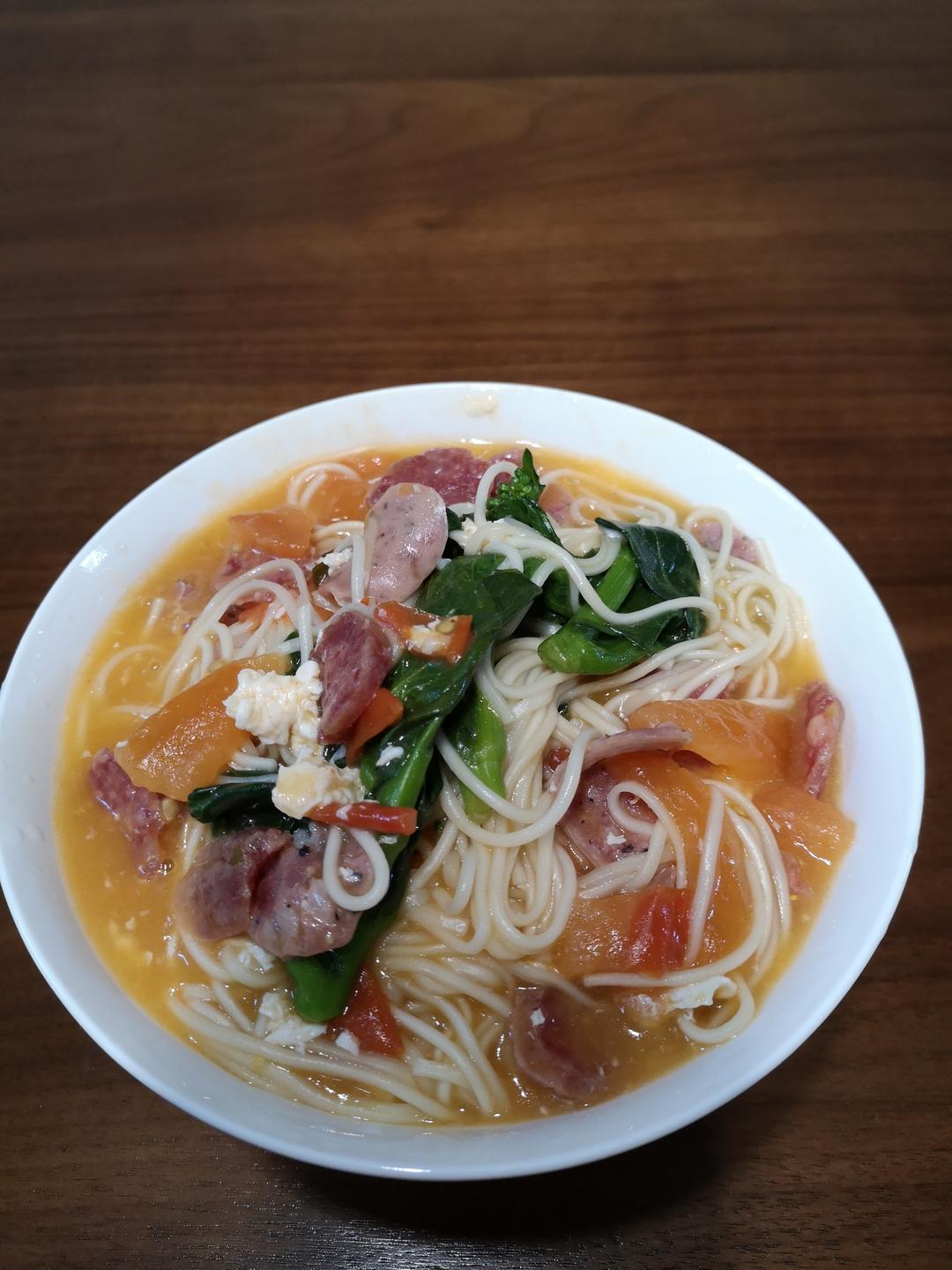 手机用户3510_n9zq做的茄汁香肠面