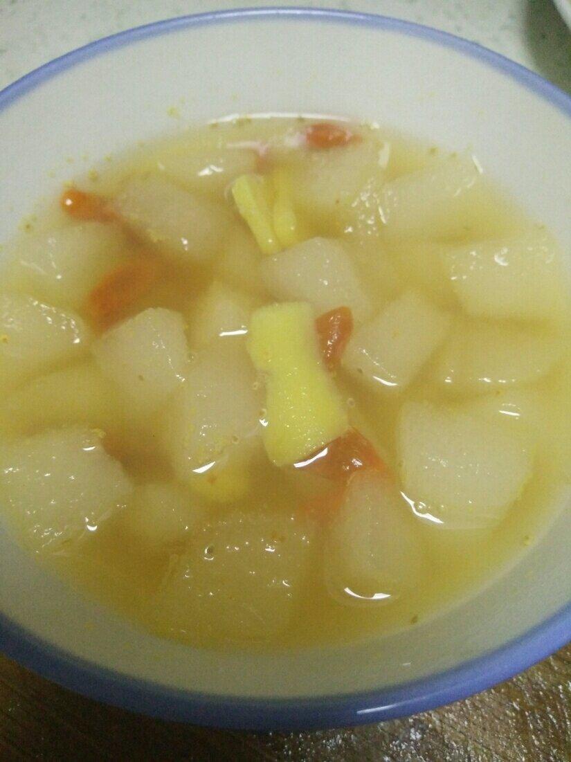 雪梨姜汤(治疗感冒)