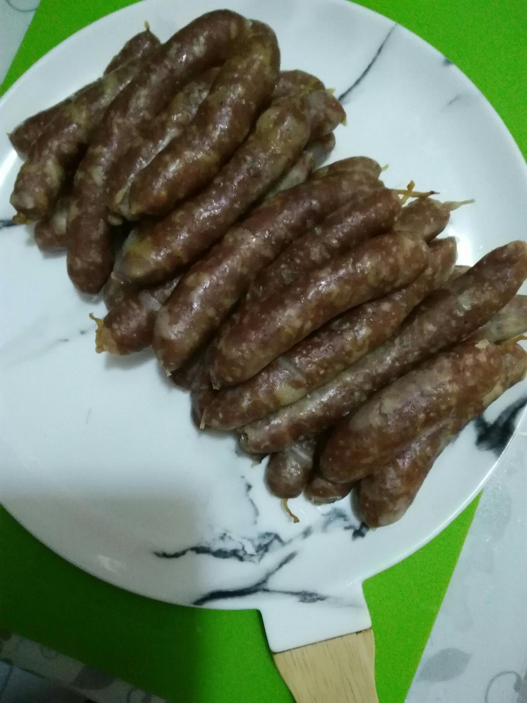 自制脆皮小香肠