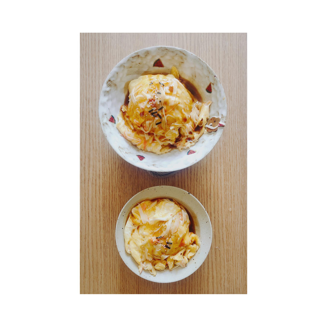 天津饭【蟹玉丼】蟹棒与鸡蛋的完美融合