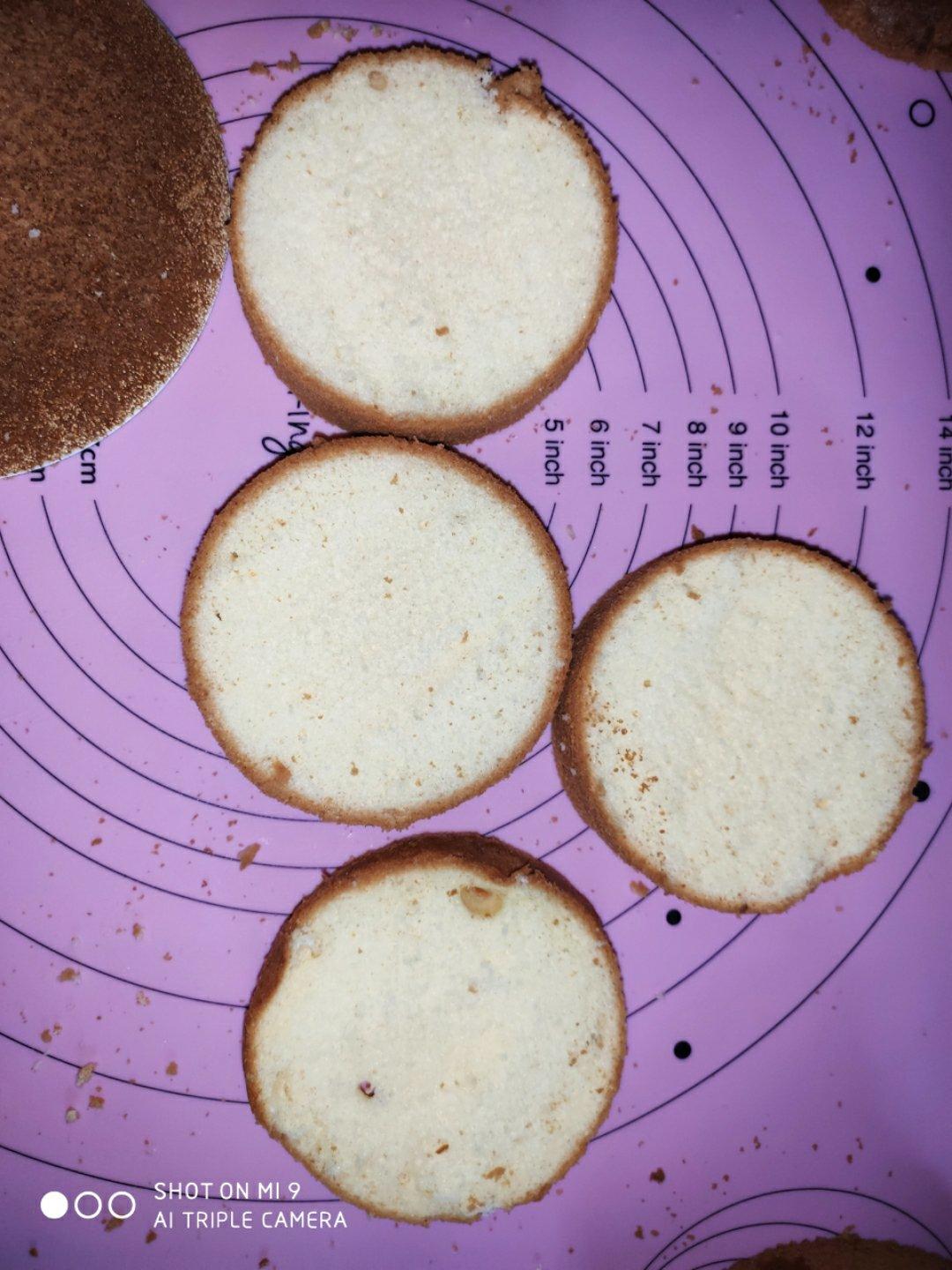 六、八、十寸戚风蛋糕
不回缩 不收腰