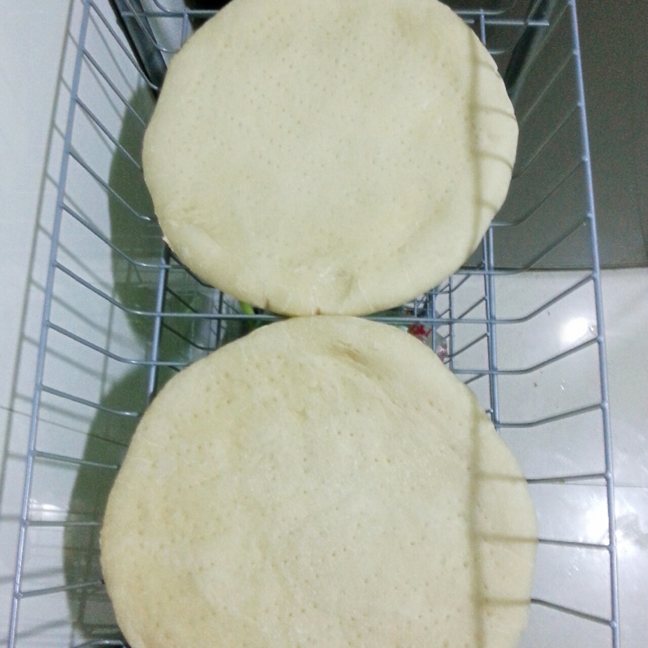 蘑菇火腿心花边比萨