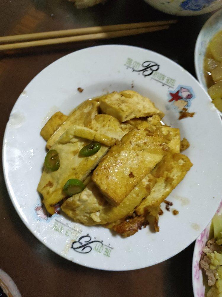 焖煎豆腐