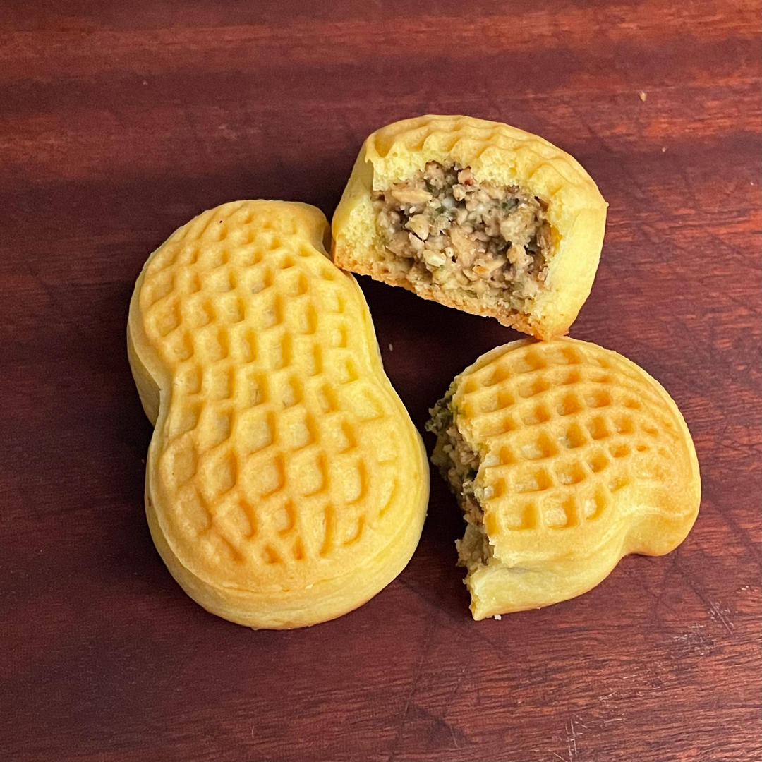 迷你脆皮月饼｜椒盐花生酥馅🥜媲美卢师傅