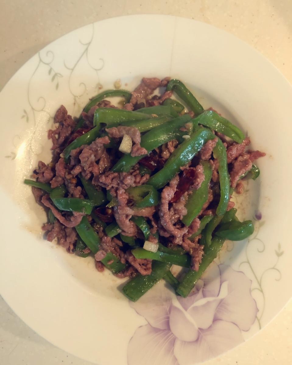 青椒牛肉丝