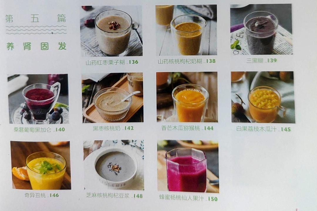 蔬菜水果搭配公式能量果蔬汁养肾固发➕养肝明目➕润肺清咽篇