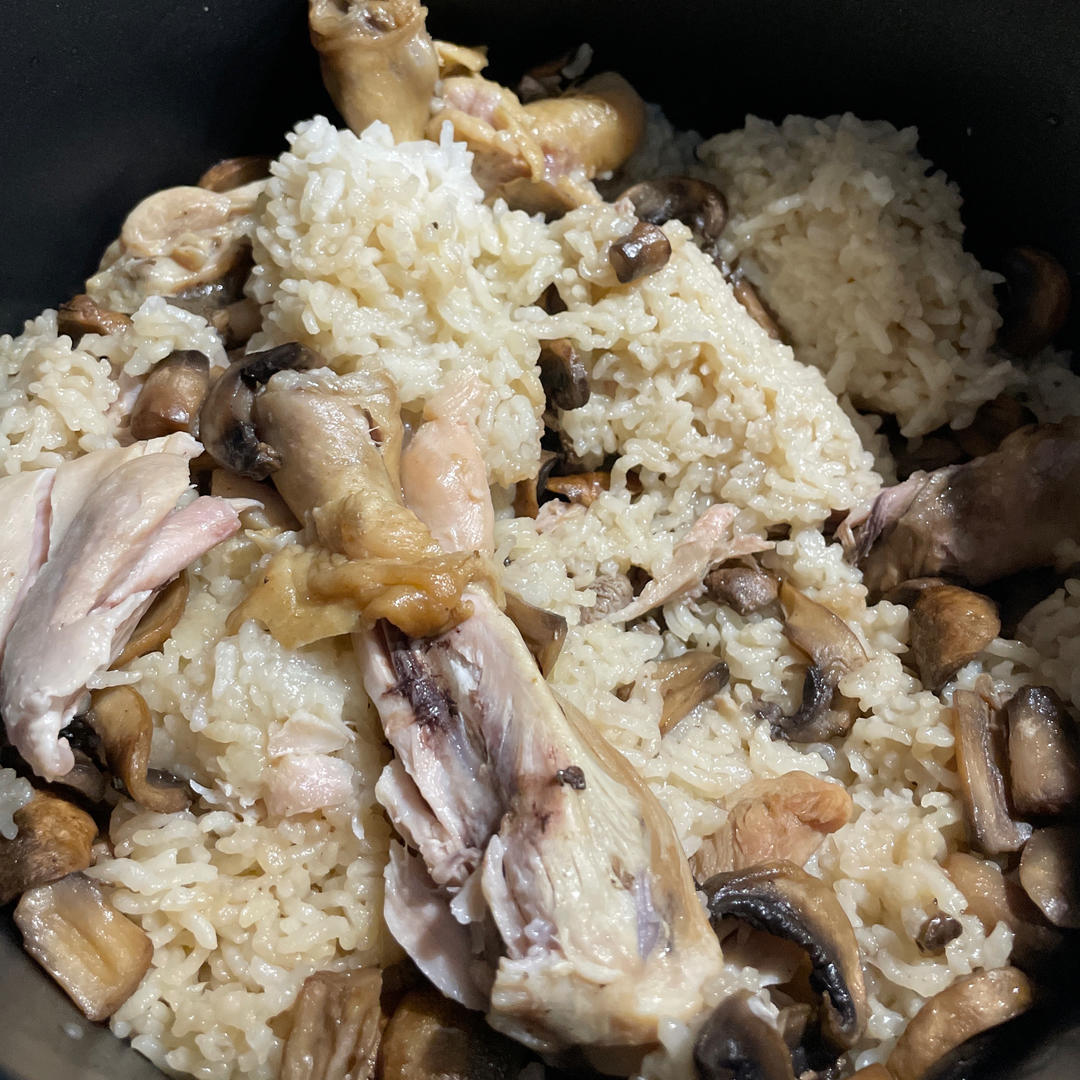 松茸鸡腿炊饭