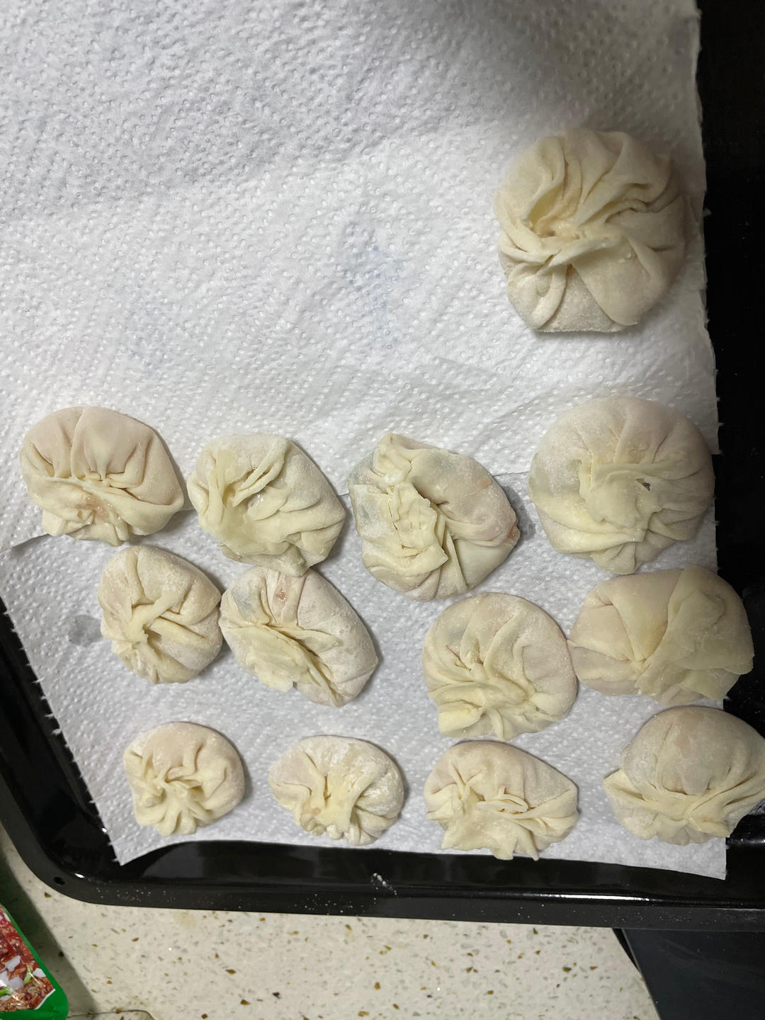 免揉面‼️脆底爆汁‼️懒人版拇指生煎包‼️