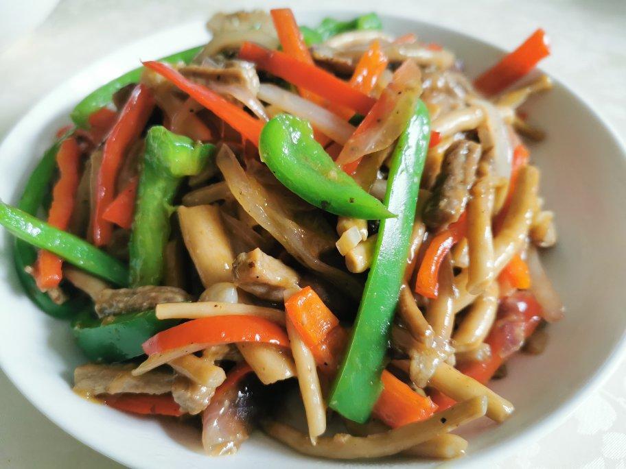 【食材包操作说明】黄油黑椒茶树菇炒牛柳