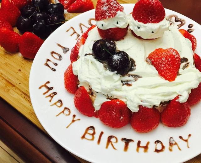 草莓裸蛋糕（6寸生日蛋糕）的做法