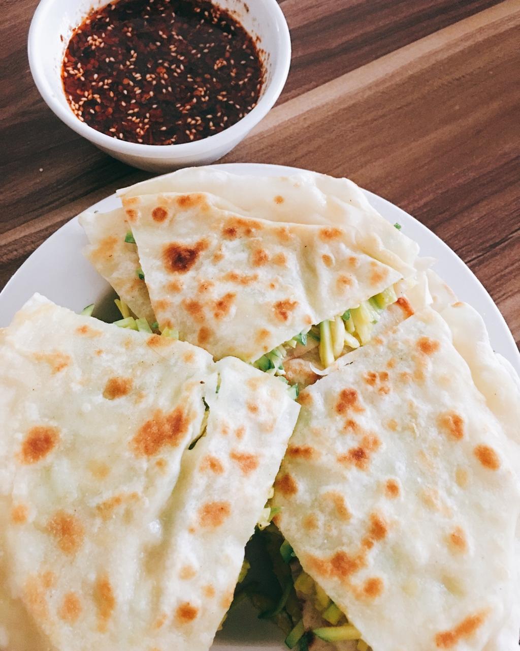 jessica么么哒做的传统素食洛阳烙菜馍