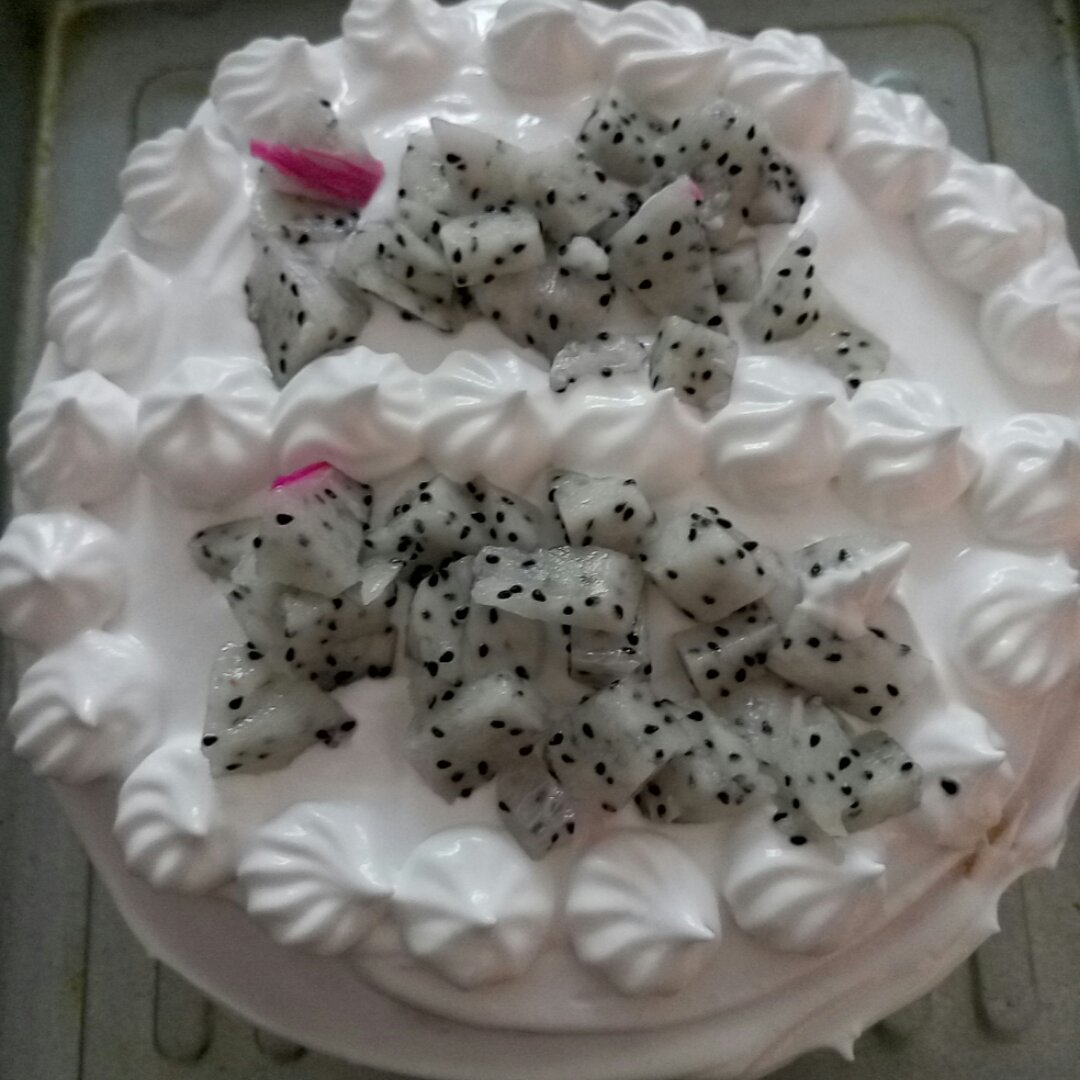 水果花格奶油蛋糕