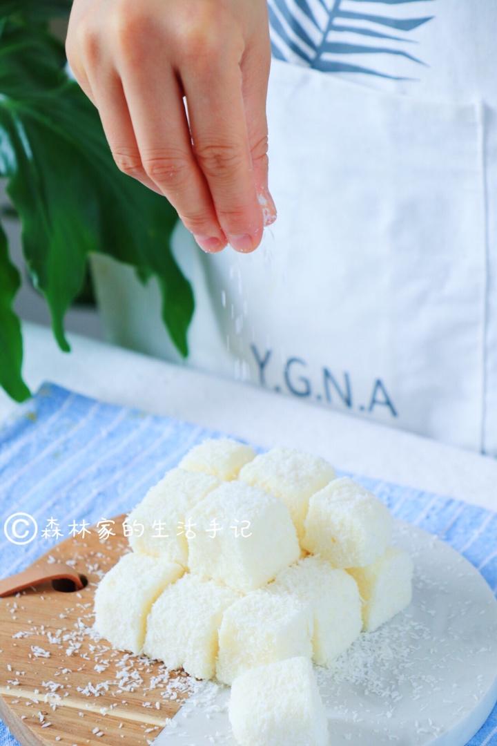 免烤箱零失败的Q弹【椰蓉小方】❤️