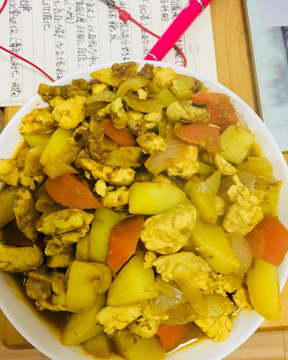 咖喱鸡肉（土豆多多）