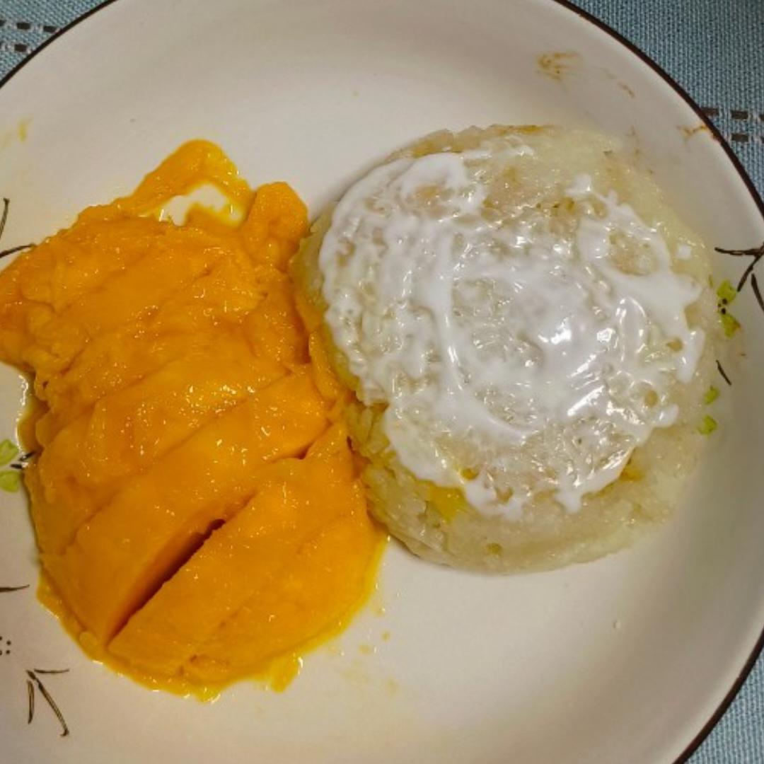 别出国啦，在家也能做芒果糯米饭🥭
