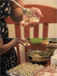 手工黄瓜肉馅虾仁饺的做法 步骤9