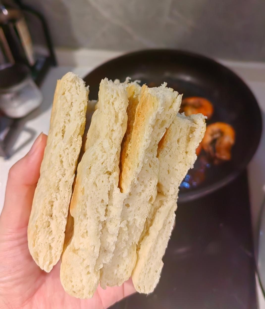 外表焦香、内里松软的发面饼