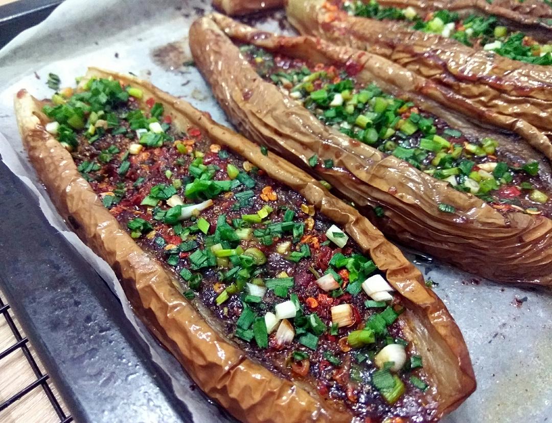 烤茄子（烤箱版）的做法