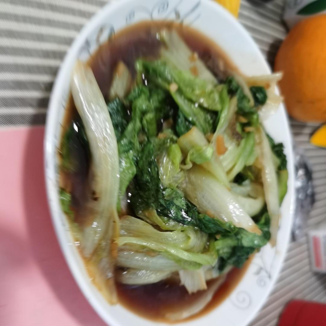 超级好吃低脂低热量的～蚝油生菜