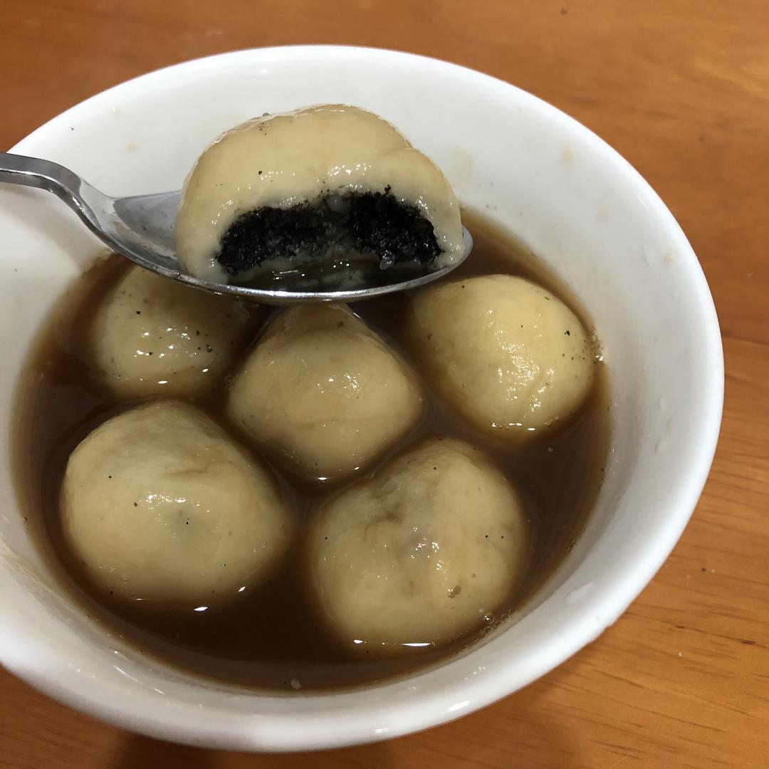 自制汤圆（红豆/芝麻椰蓉馅）