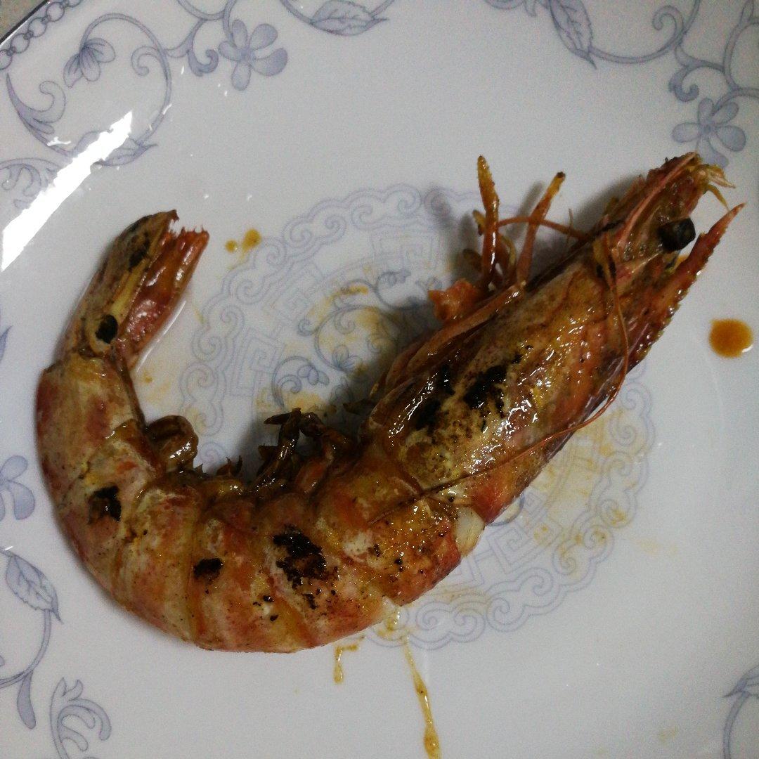 黄油煎黑虎虾