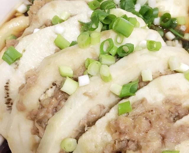 蒸茄子夹肉的做法