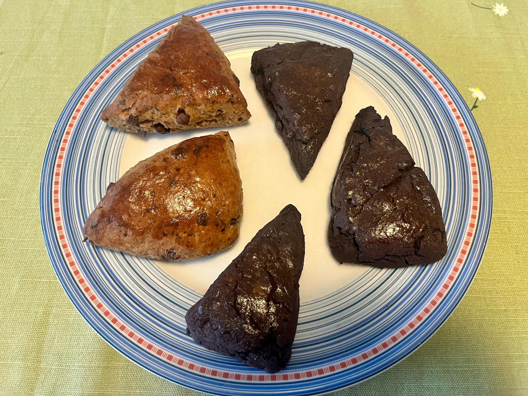 『浓郁摩卡风味』10分钟咖啡巧克力奶油司康松饼