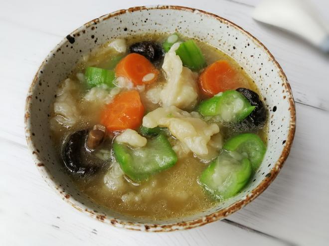 素食&丝瓜疙瘩汤（快手零基础）的做法