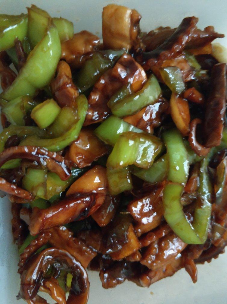 爆炒香辣章鱼干