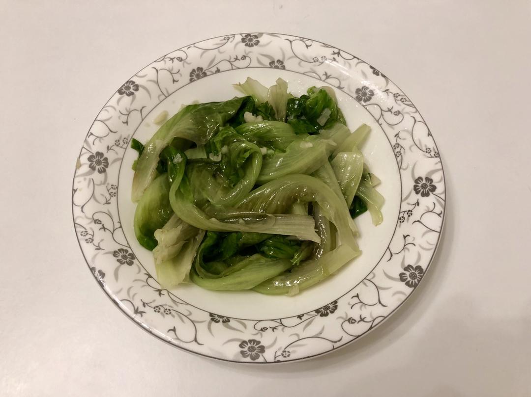 简易蒜茸炒生菜