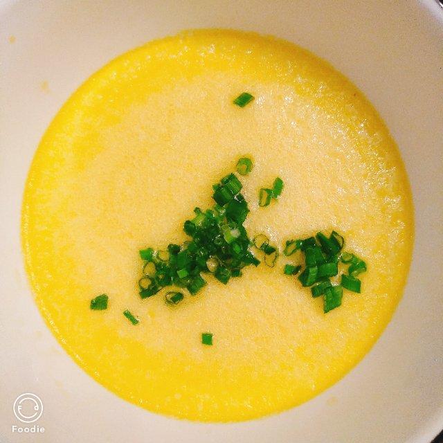 早餐 蒸水蛋 全都慧做的蒸水蛋 赞 鸡蛋,盐,酱油,油,温水,葱花