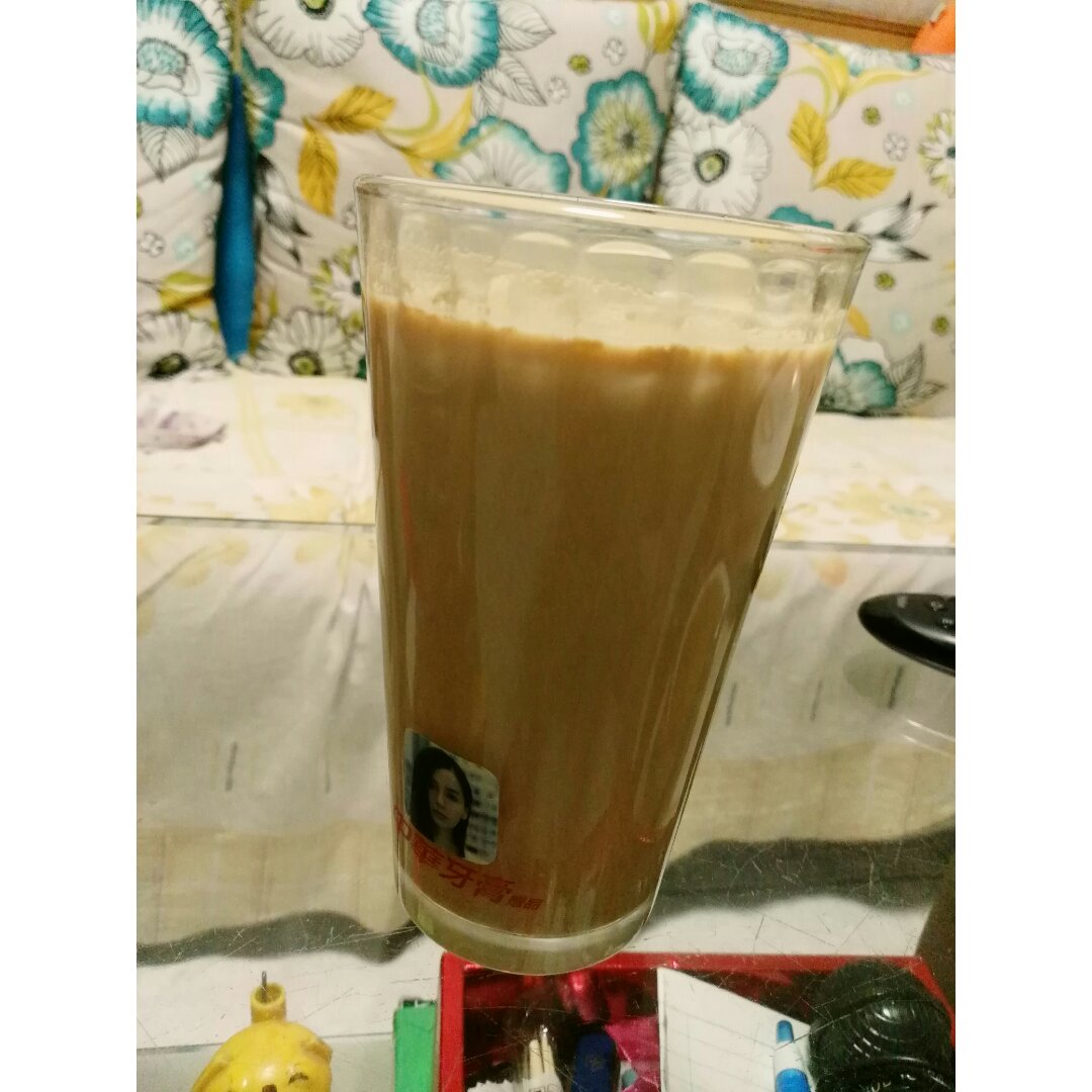 浓浓的锅煮奶茶