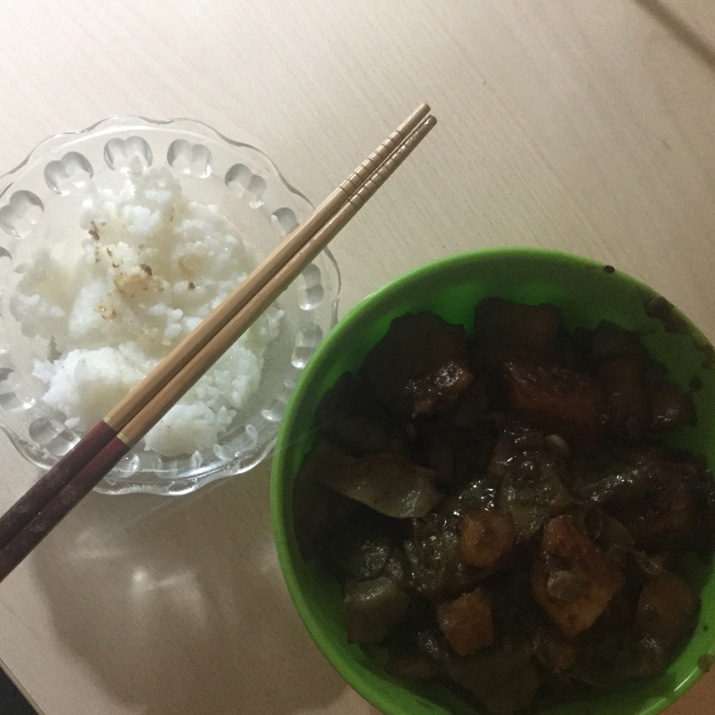土豆炖豆角