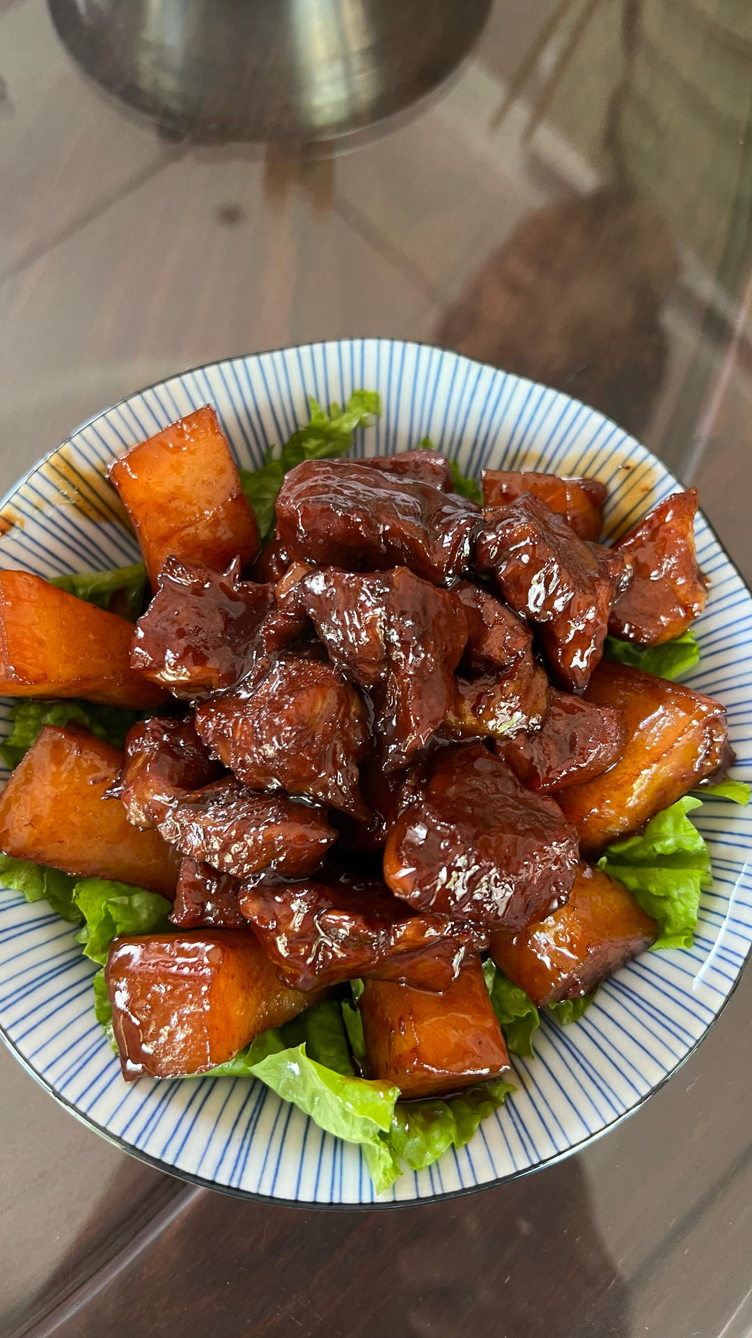 肥而不腻的红烧肉（配山药）