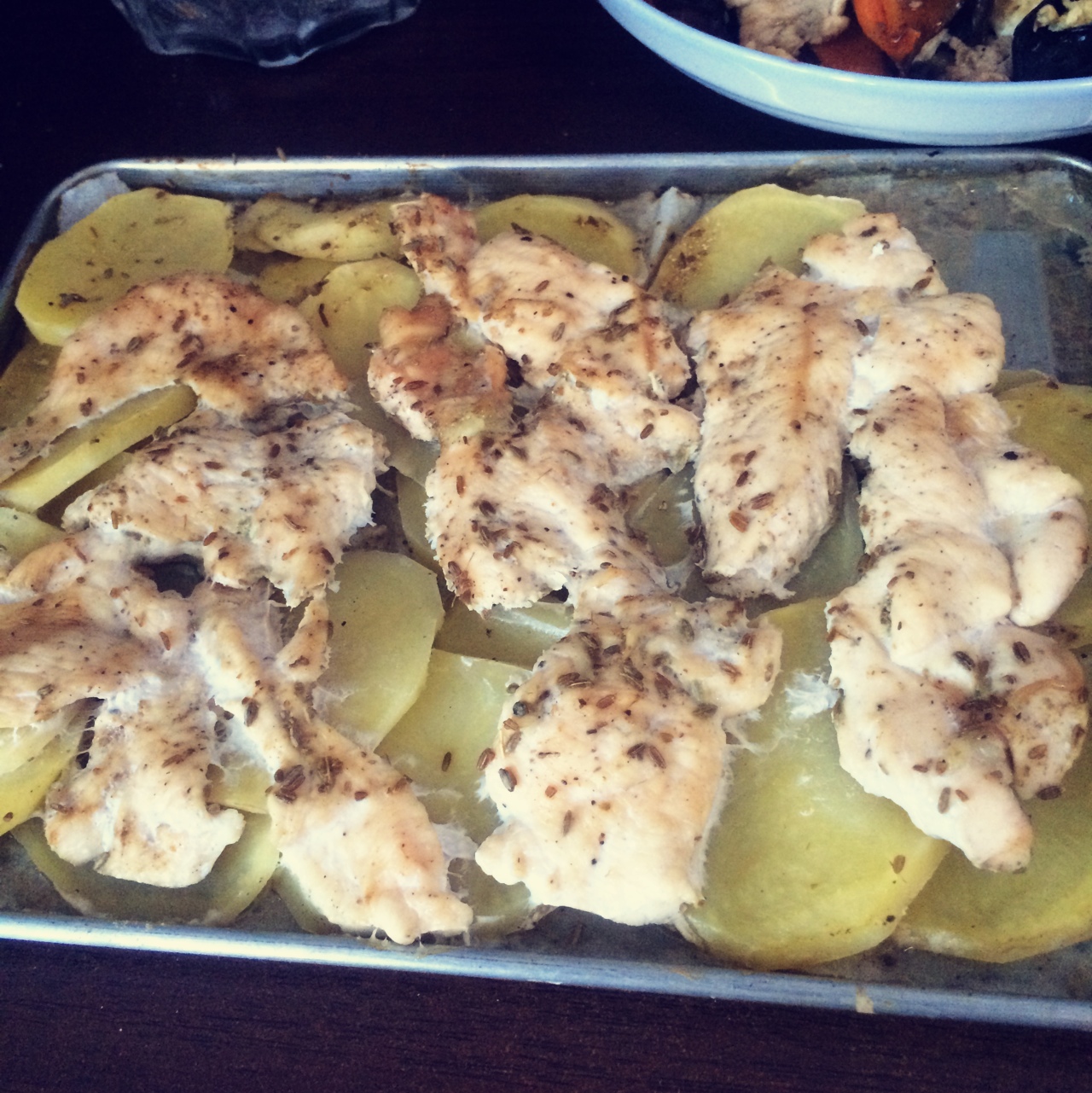 新奥尔良烤鸡腿土豆