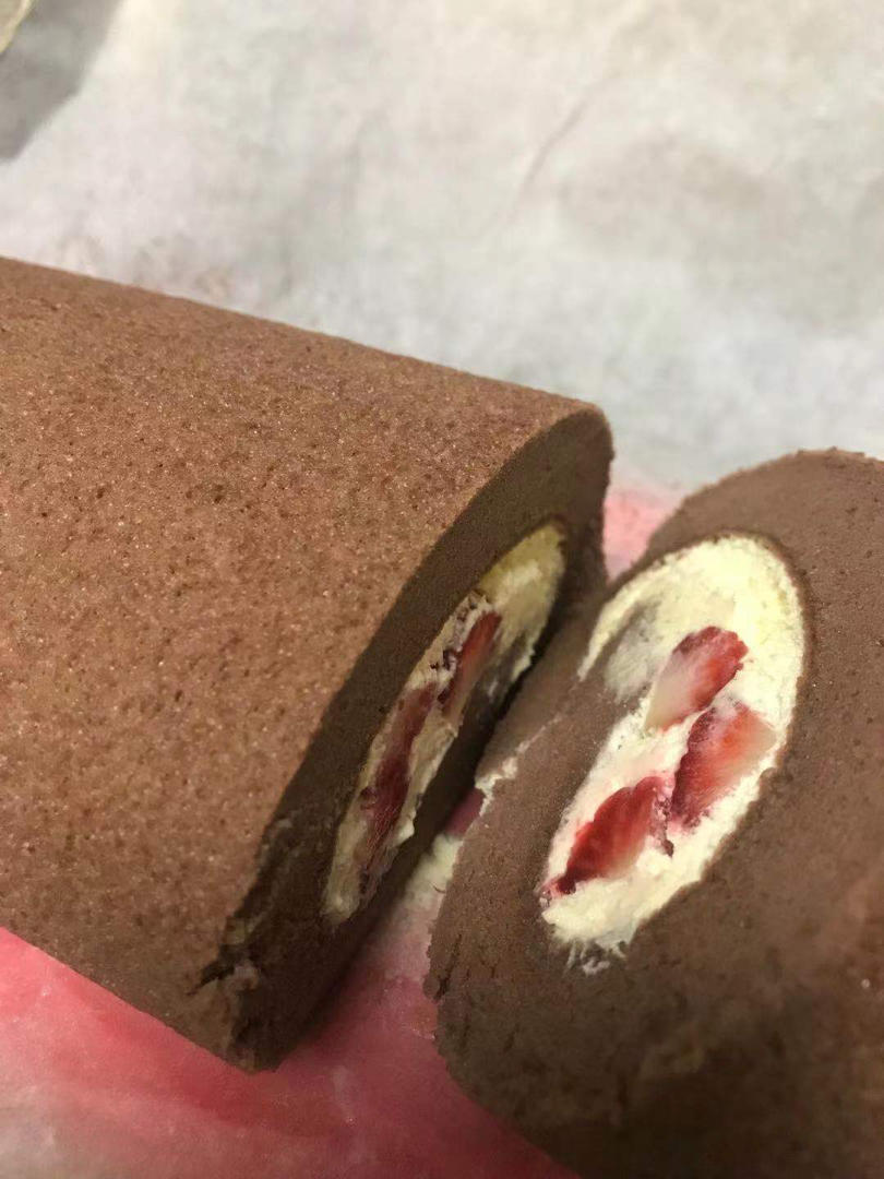 咸摩卡瑞士卷（附卷起手法视频，好配方快收着！）