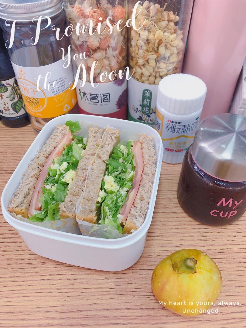 🥪鸡蛋火腿三明治