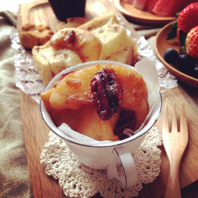 kakeru做的肉桂胡桃酿苹果