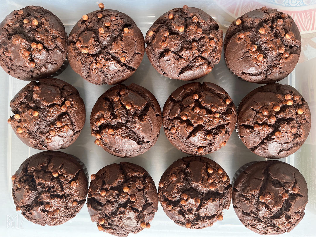 在家做巧克力蘑菇头麦芬蛋糕🍫