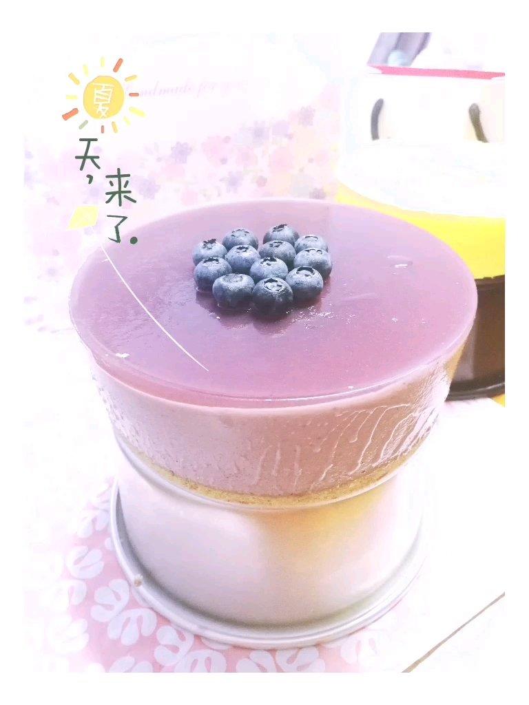 蓝莓慕斯