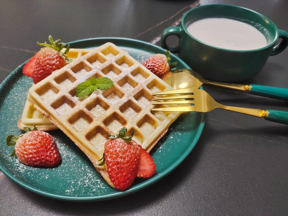 自制奶香华夫饼❗️无敌简单易做❗️一次成功❗️