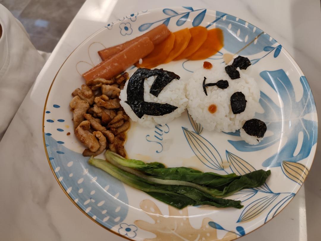 创意儿童餐之大熊猫