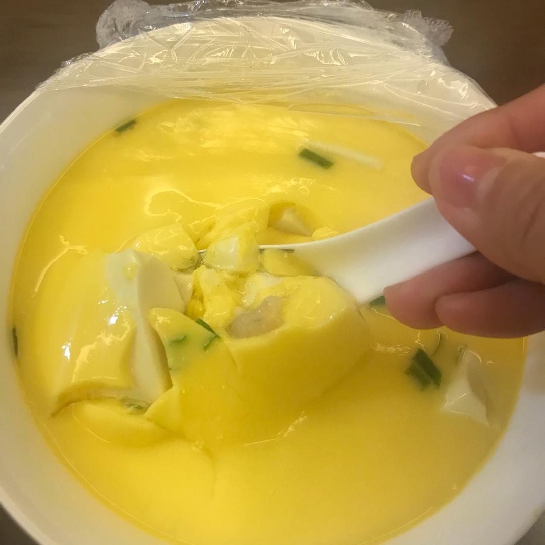虾仁豆腐蒸水蛋