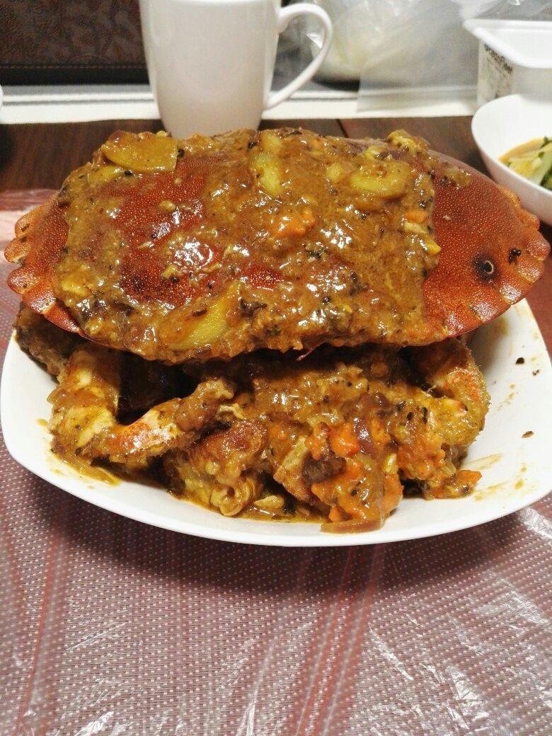 新加坡风味黑胡椒炒蟹