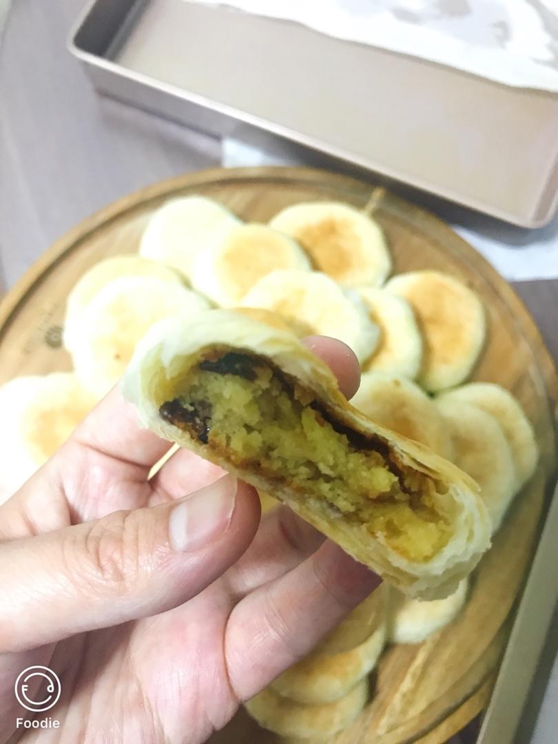 酥皮绿豆饼   酥得掉渣渣