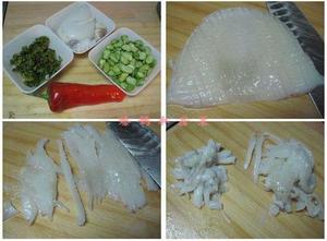 蚕豆雪菜炒目鱼的做法 步骤1