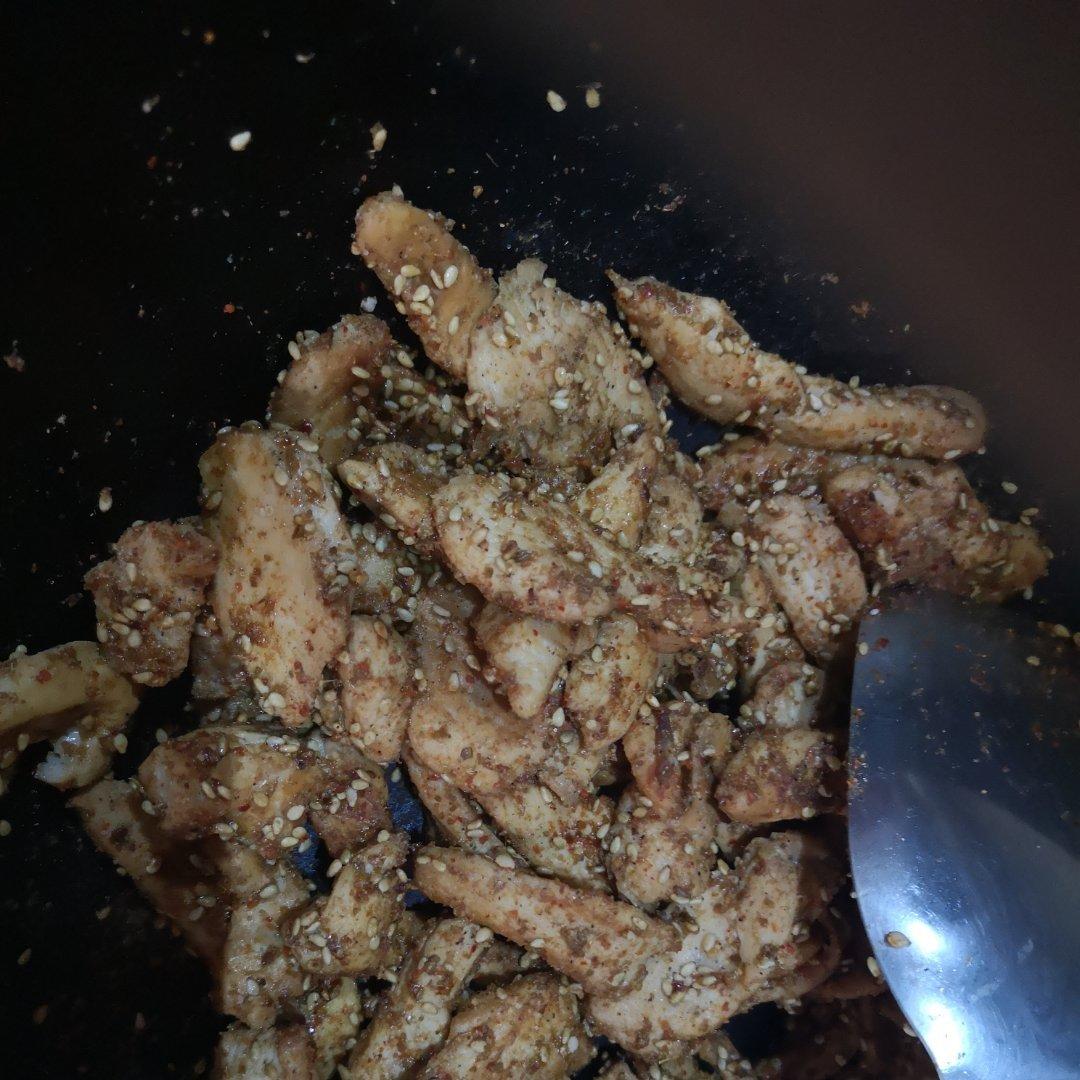 孜然鸡胸肉，低脂低卡好吃无压力。