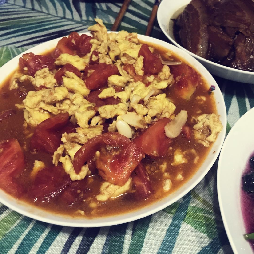 赛螃蟹炒番茄【The national Chinese food】
