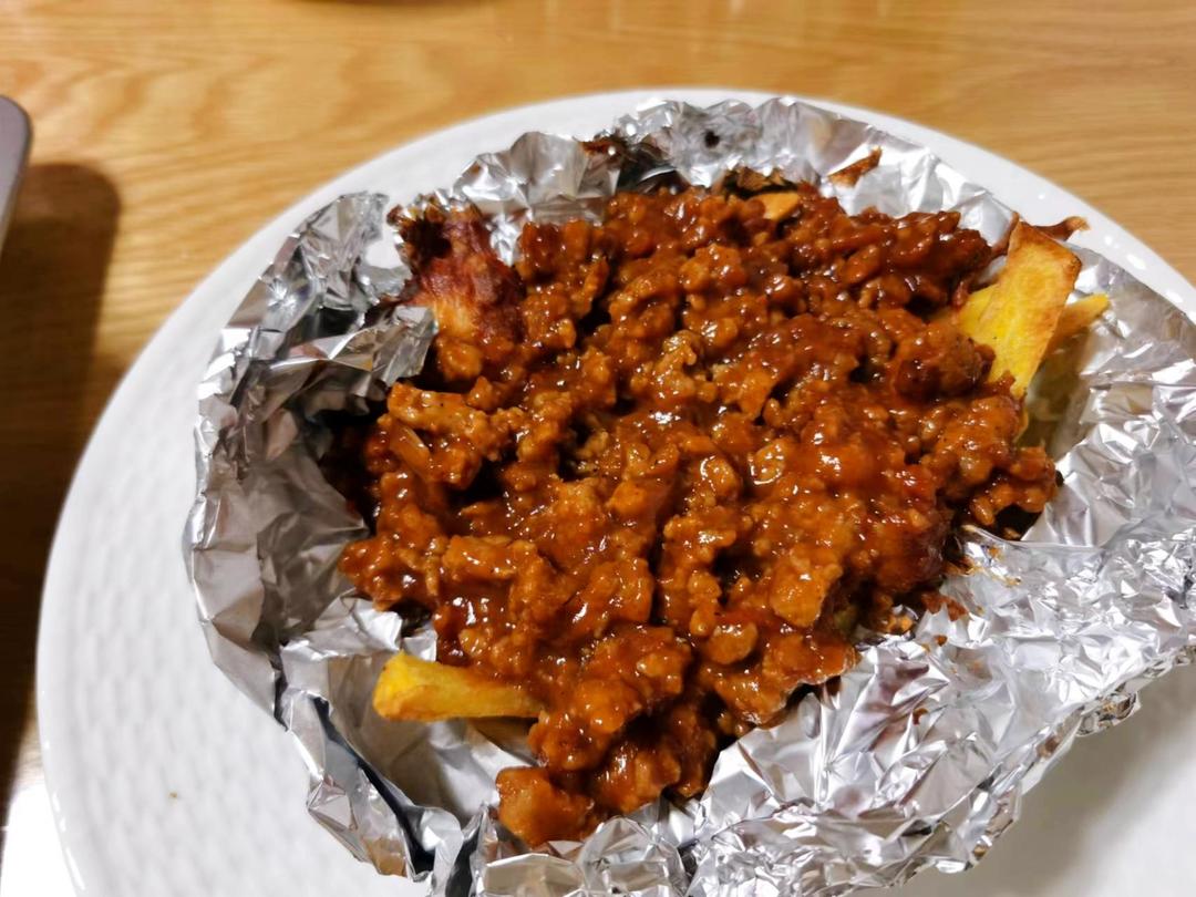 肉酱芝士薯条（烤箱）